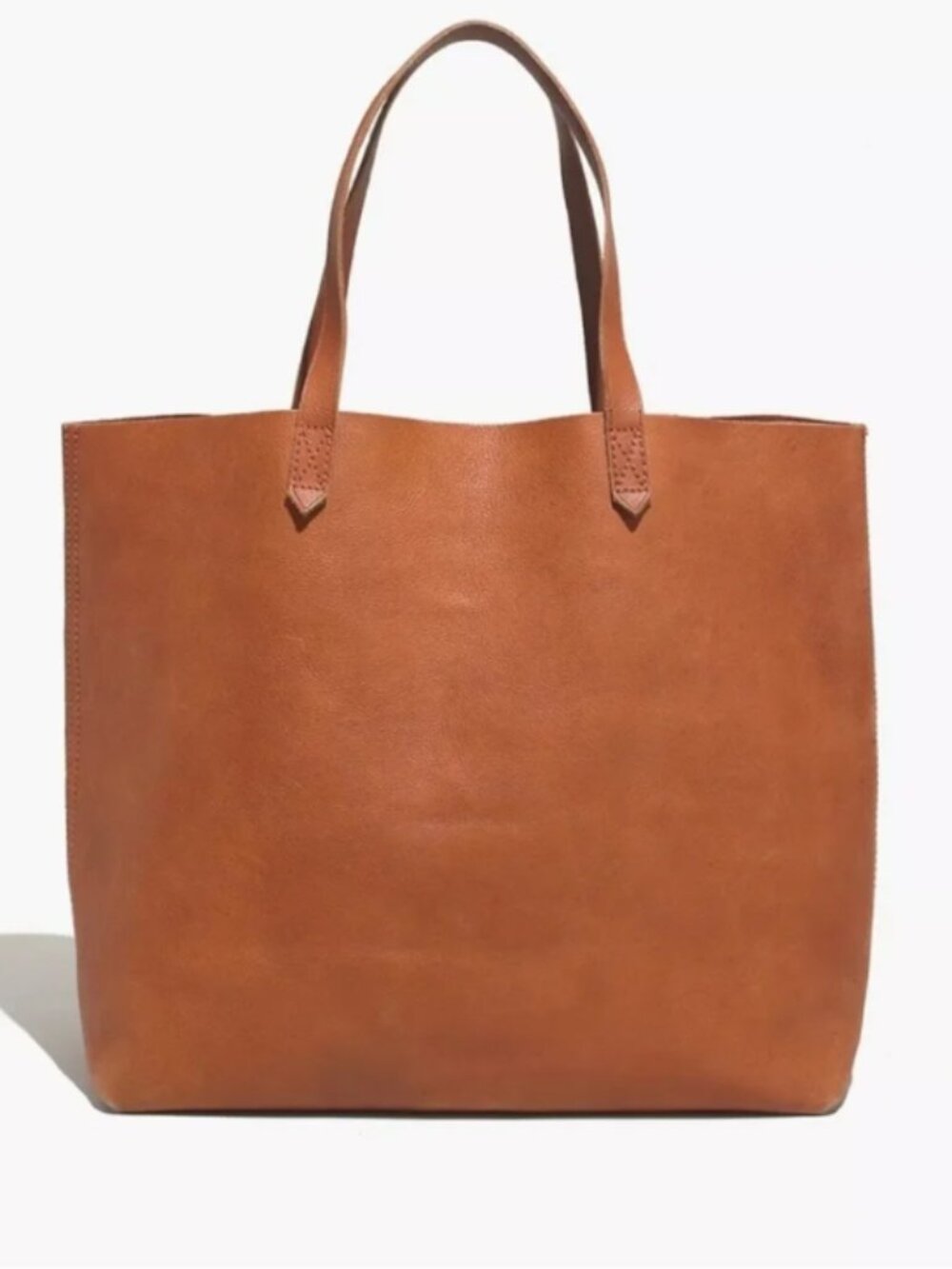 EUC Madewell Transport Leather Tote English Saddle - Picture 1 of 9